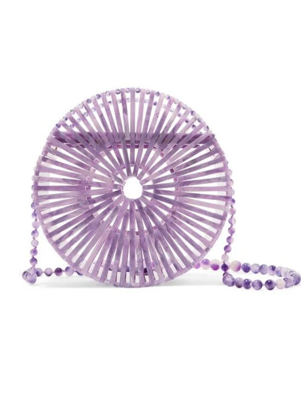 NWT Cult Gaia Luna Crossbody Purse in Lavender Acrylic